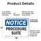 Signmission Procedure Suite, 18 in W x Rectangle, Plastic OS-2PACK-NS-P-1218-L-17877 - alternate 6